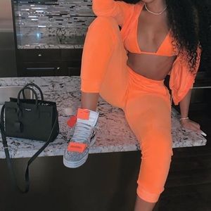 Make it fashion velour jogger set